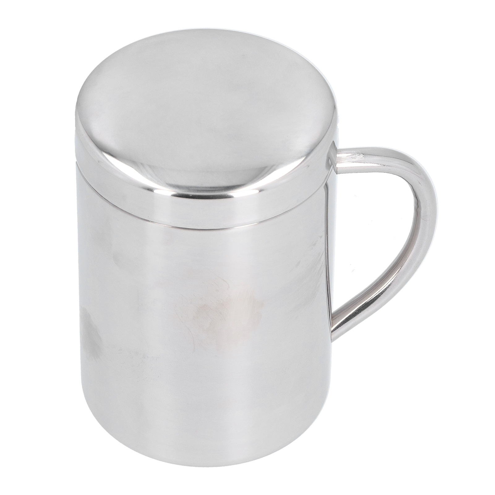 Doppelwandiger Edelstahlbecher Mit Griff Für Kinder, Isolierter, Hitzebeständiger Becher Mit Deckel, Wiederverwendbarer 250-ml-kaffeebecher