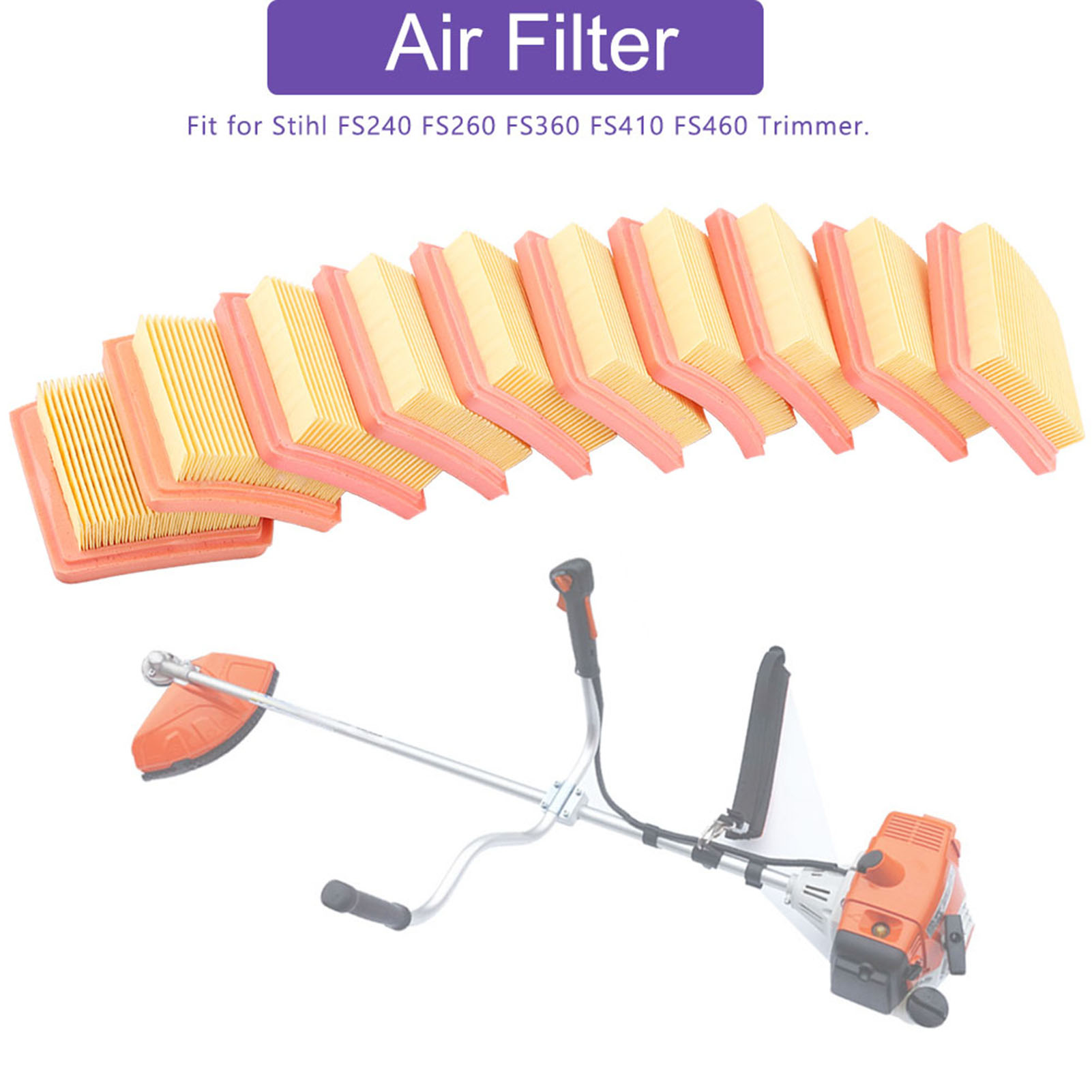 10 Luftfilter Für Stihl Fs410 Fs460 Fs240 Fs260 Fs360 Freischneider, Kompatibles Ersatzteil, Einfacher Austausch, Hohe Leistung.