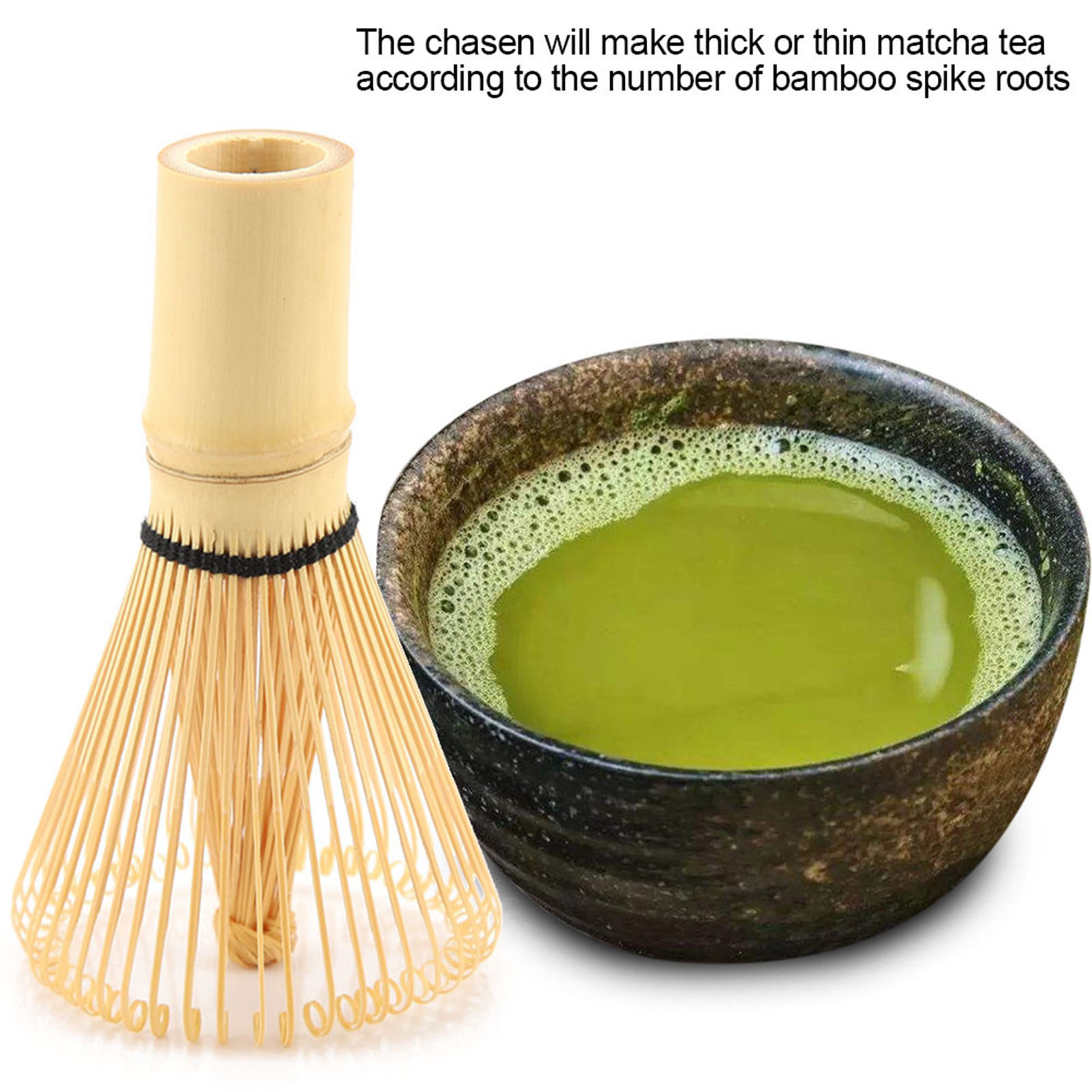 Chasen Natürlicher Bambus-teebesen Für Matcha, 54-zahn-werkzeug, Ideal Zum Aufbrühen Von Grünteepulver.