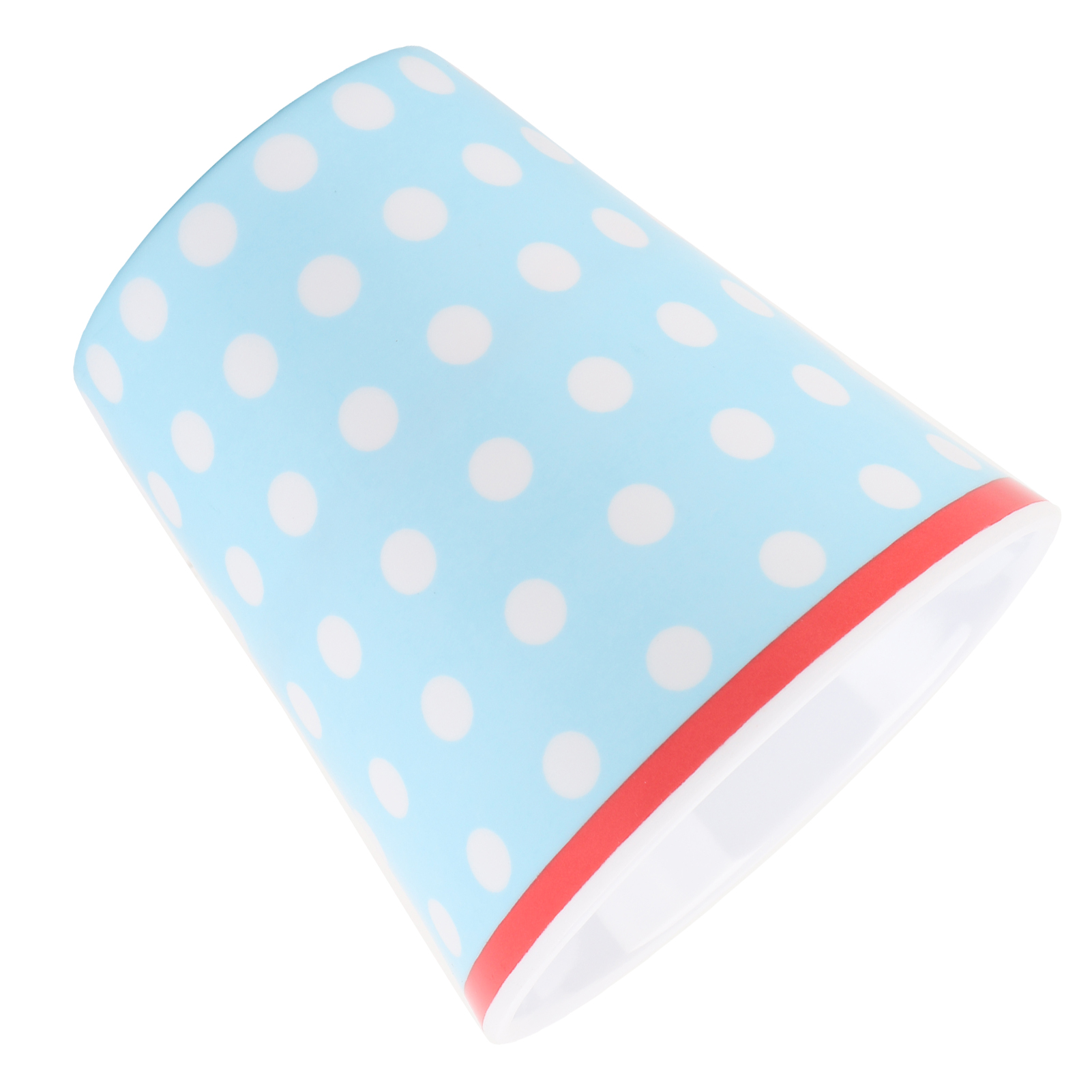 Hellblaue Kaffeetasse Mit Polka-dots, 260 Ml, Imitations-porzellanbecher Für Restaurant, Schule, Für Heiße Oder Kalte Getränke, Eleganter Und Langlebiger Becher.