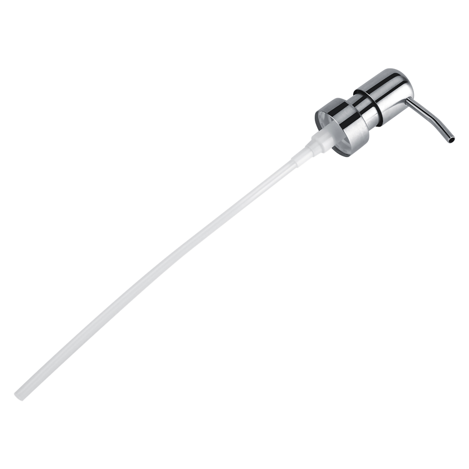Versilberter Pumpspender Aus Edelstahl 304 Für Flüssigseife Und Shampoo, Für Küche Und Bad, 2,5 Cm Öffnung, 1 Stück