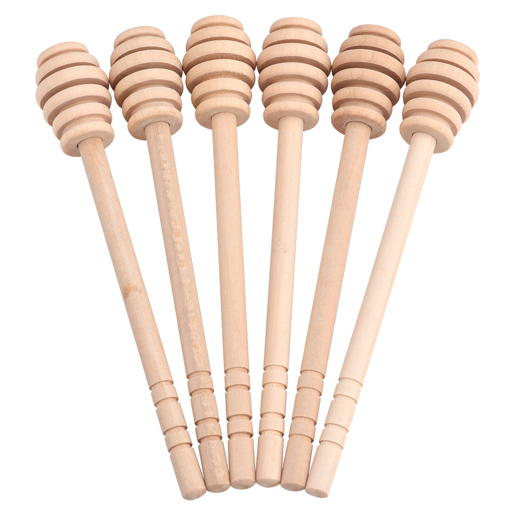 Set Mit 50 Honiglöffeln Aus Naturholz, Rührstäbchen Für Gläser Und Töpfe, 16 Cm Stiel, Ideal Zum Dosieren Und Auffangen