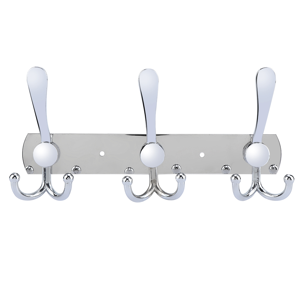 Multifunktionaler Wandhaken Aus Edelstahl, Handtuch- Und Huthalter Fürs Badezimmer, Set Mit 3 Robusten Haken.
