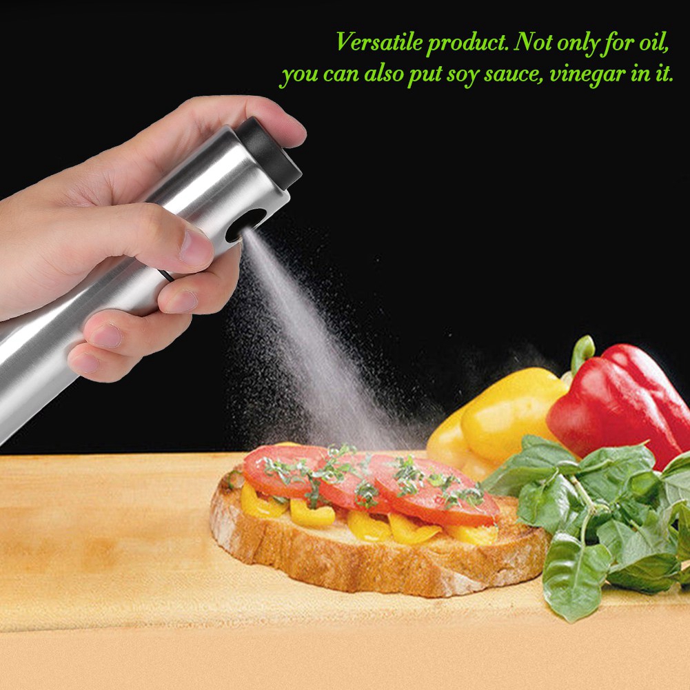 Olivenöl-sprühflasche Aus Edelstahl, Sprühspender Für Küche Und Grill, Wiederverwendbares Kochutensil