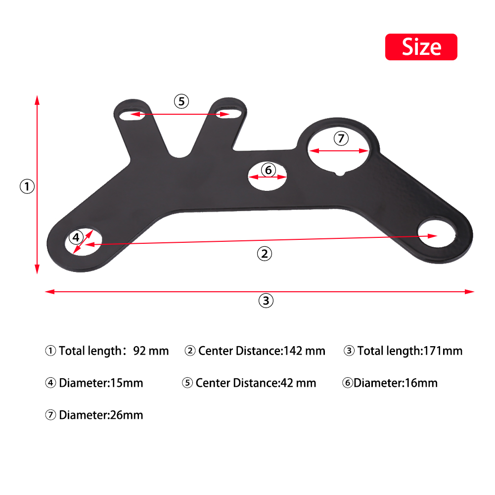 Universelle Motorrad-tachometerhalterung, Lenkerhalterung, Zifferblatthalterung