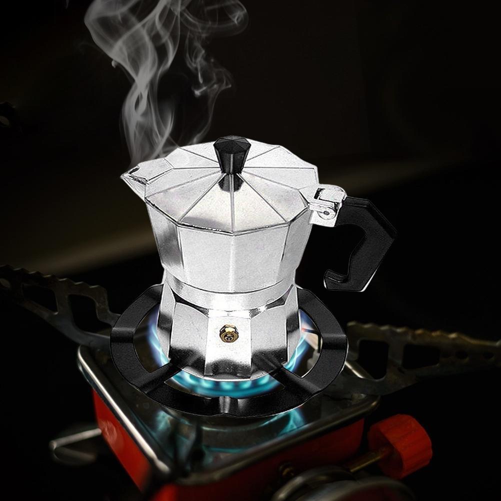 Espressokocher-ständer Aus Stahl, Gasherd-stützring, Kaffeekannen-wärmeständer, Küchenzubehör.