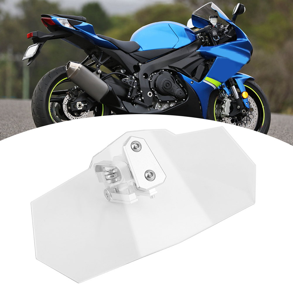 Universeller, Höhenverstellbarer Windschutzscheiben-verlängerungssatz Mit Clip-on-spoiler Für Motorräder
