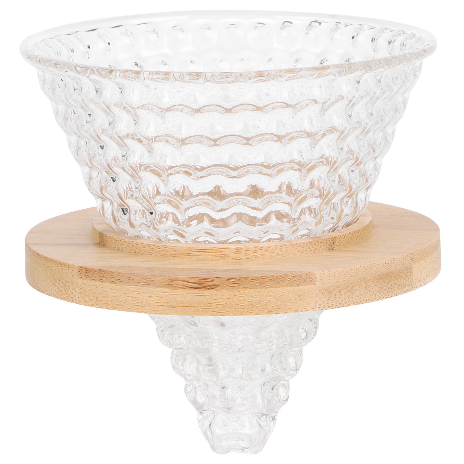 Wiederverwendbarer Glaskaffeefilter, Teekannentrichter, Transparentes Kaffeemaschinenzubehör