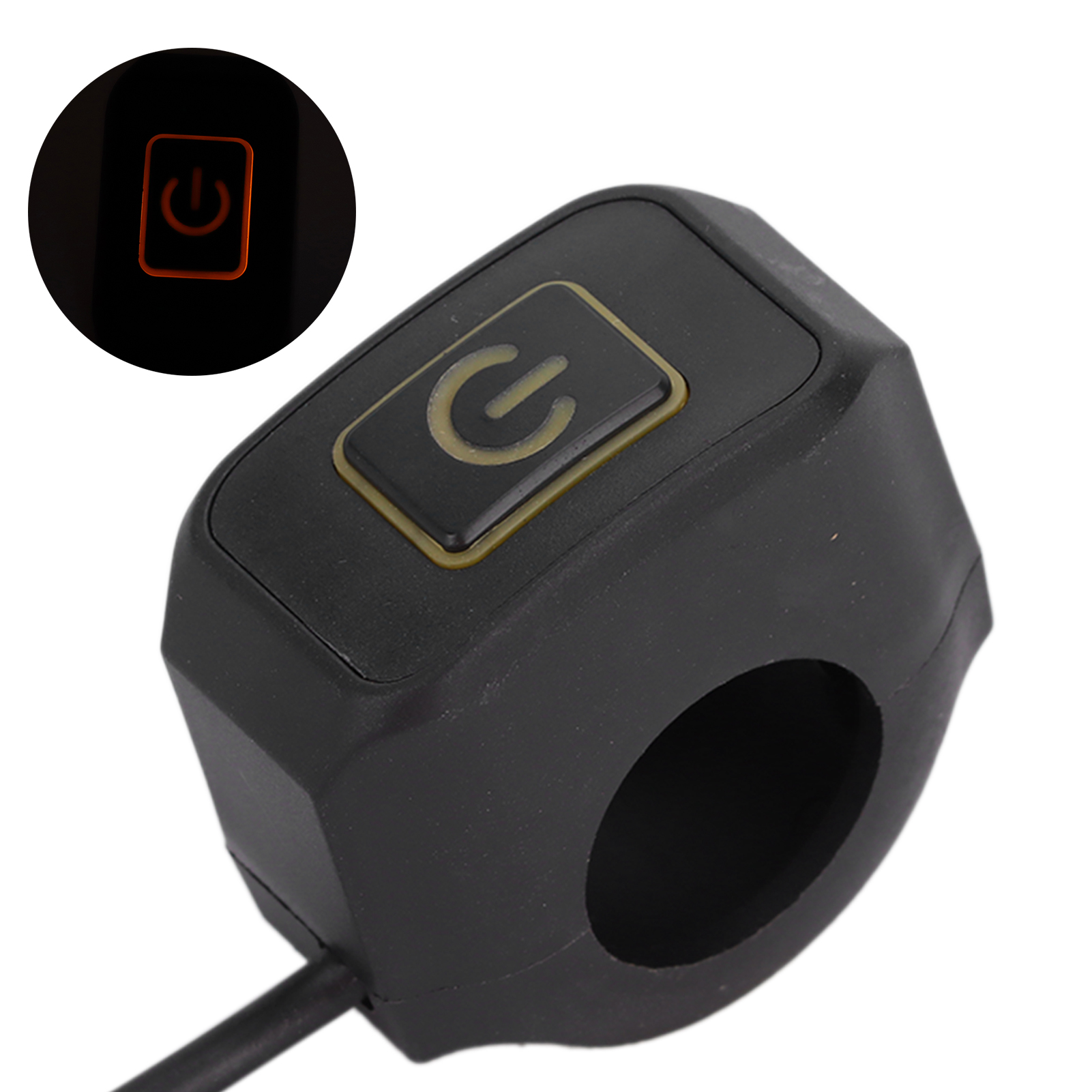 22-mm-motorradlenkerschalter, Wasserdicht, Universell Für Scheinwerfer, Gelb