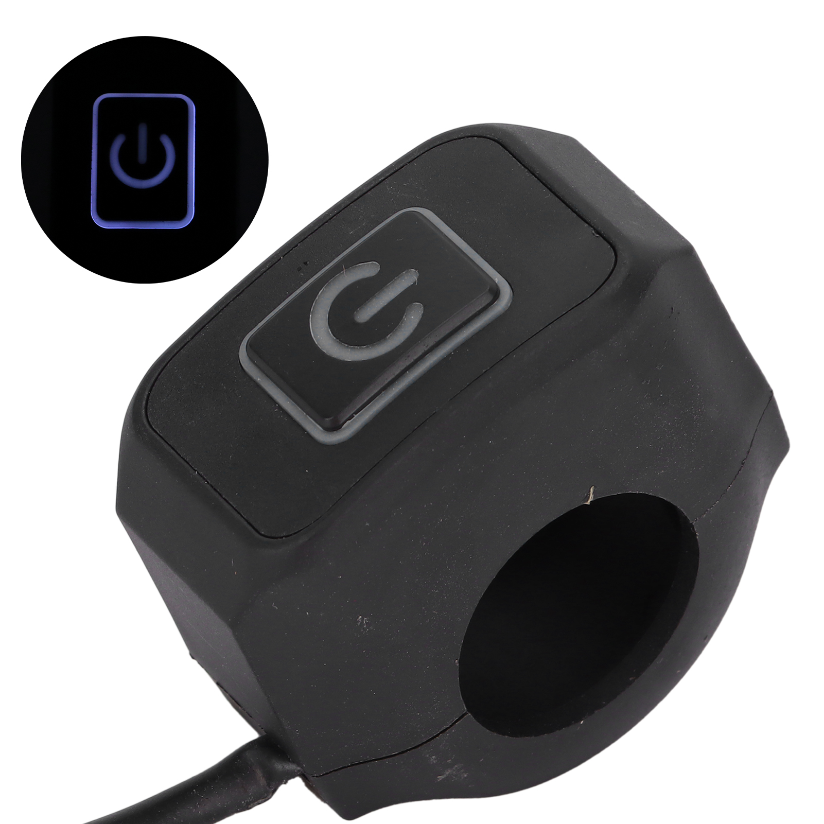 22-mm-motorradlenkerschalter, Wasserdicht, Universell, Für Scheinwerfer, Weiß