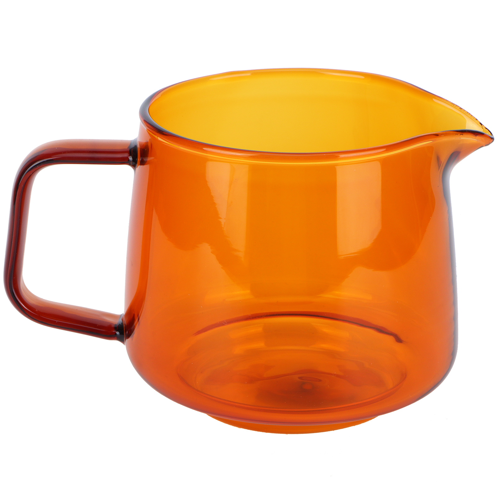 Set Aus 2 Borosilikatglasgläsern 550 Ml Für Kaffee, Tee Oder Wasser, Bernsteinfarben, Für Den Hausgebrauch.