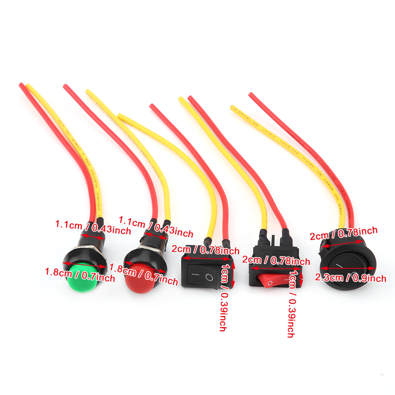 Spst 6a/10a 250v Wippschalter, 2-adrig, Schnappbefestigung, Ein/aus, Universell Für Boot, Auto, Pkw.