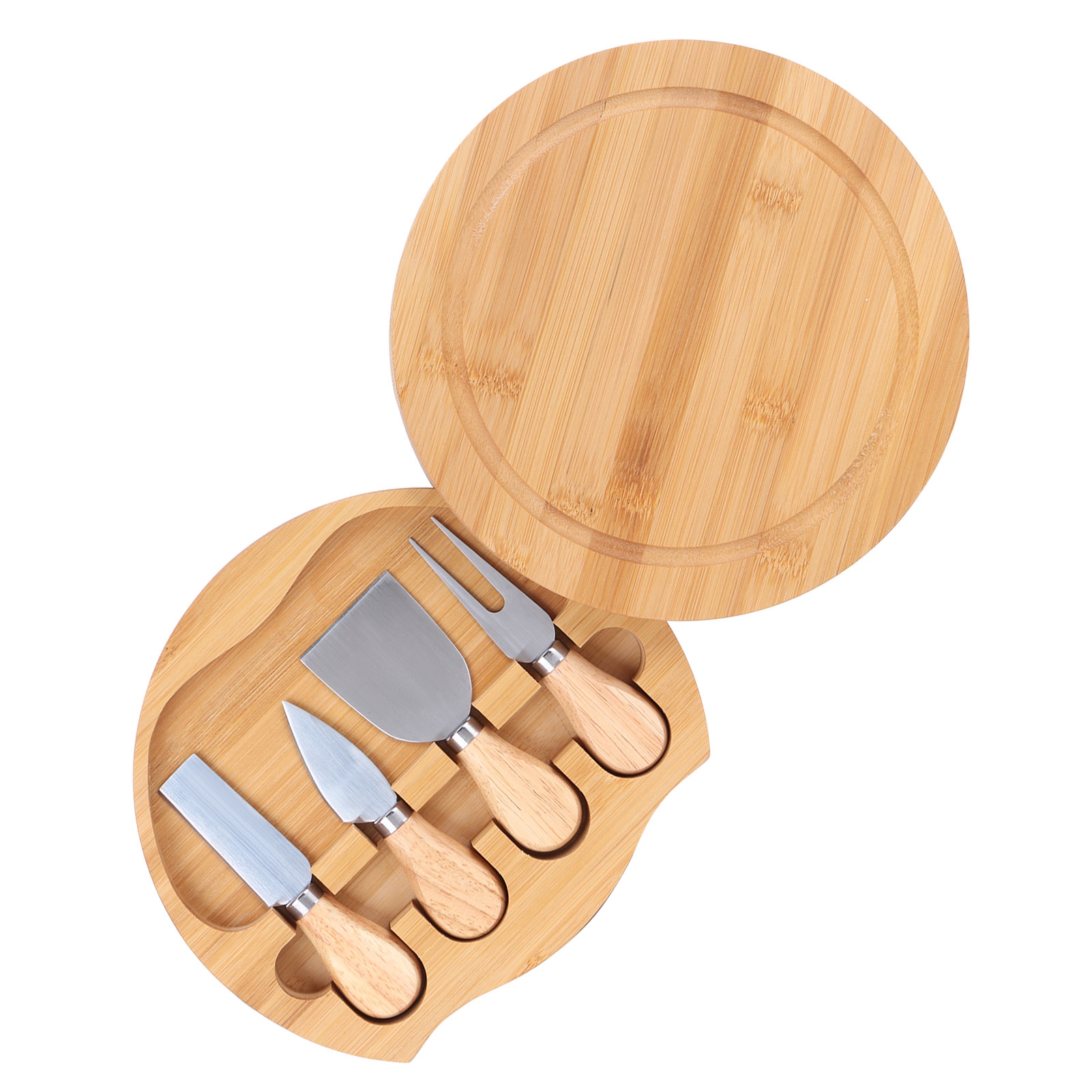 Käsemesser Aus Edelstahl Mit Holzgriffen, Schneideset Für Grill Und Küche