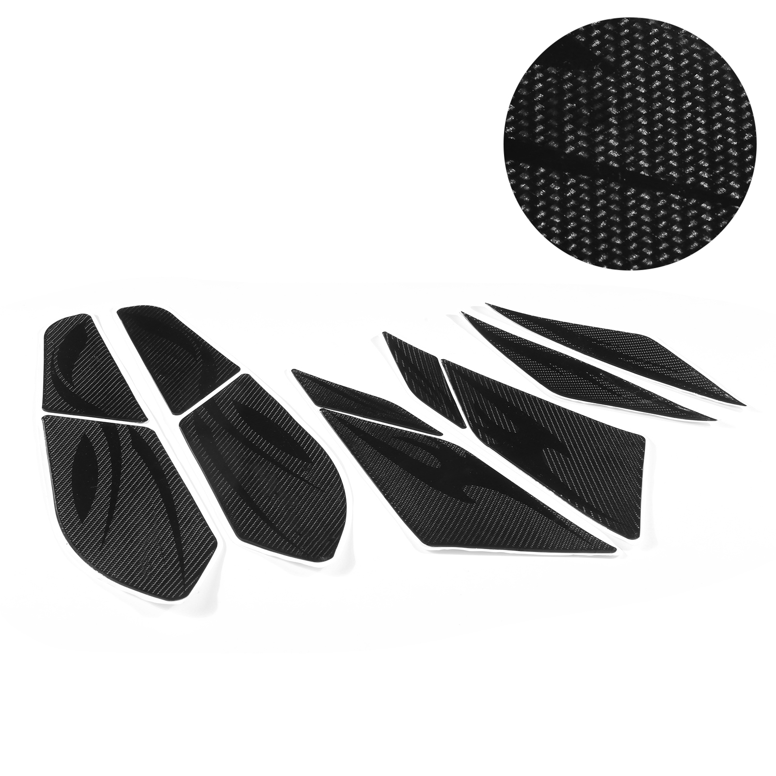 10-teiliger Aufklebersatz Für Motorradverkleidungen, Seitentankaufkleber, Carbonfaser-optik, Kompatibel Mit Honda Pcx 125 150 2018 2019.