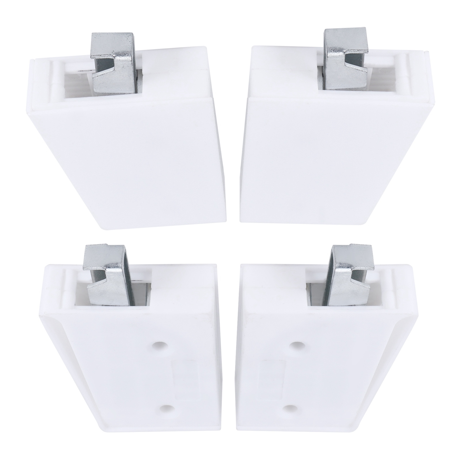 Set Mit 2 Verstellbaren Schrankhaken Inklusive Montageplatte, Möbelbeschläge