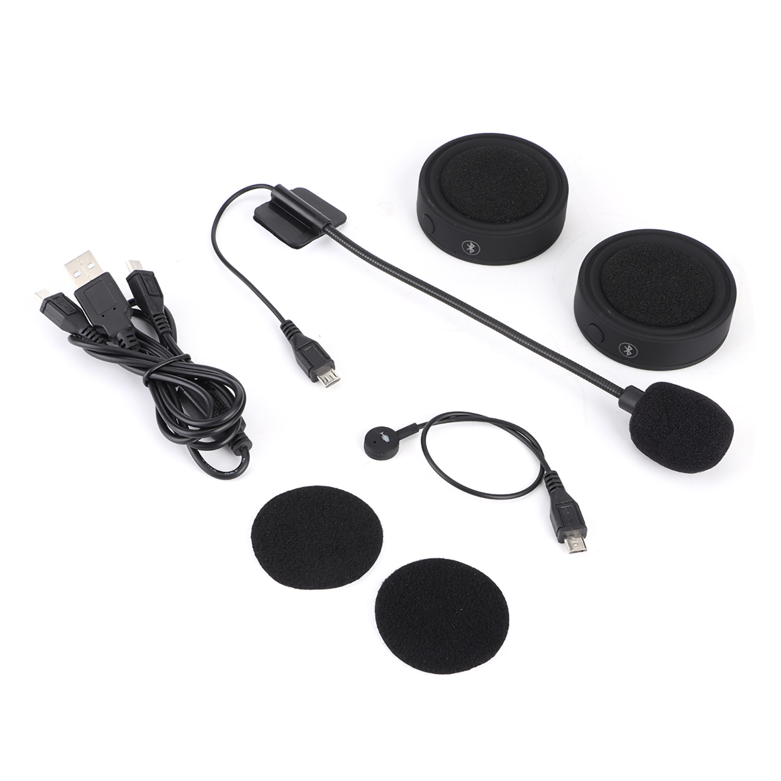 Bt17 Wasserdichter Bluetooth-helmkopfhörer Mit Stereo-musik Für Motorradfahrer – Freisprechfunktion