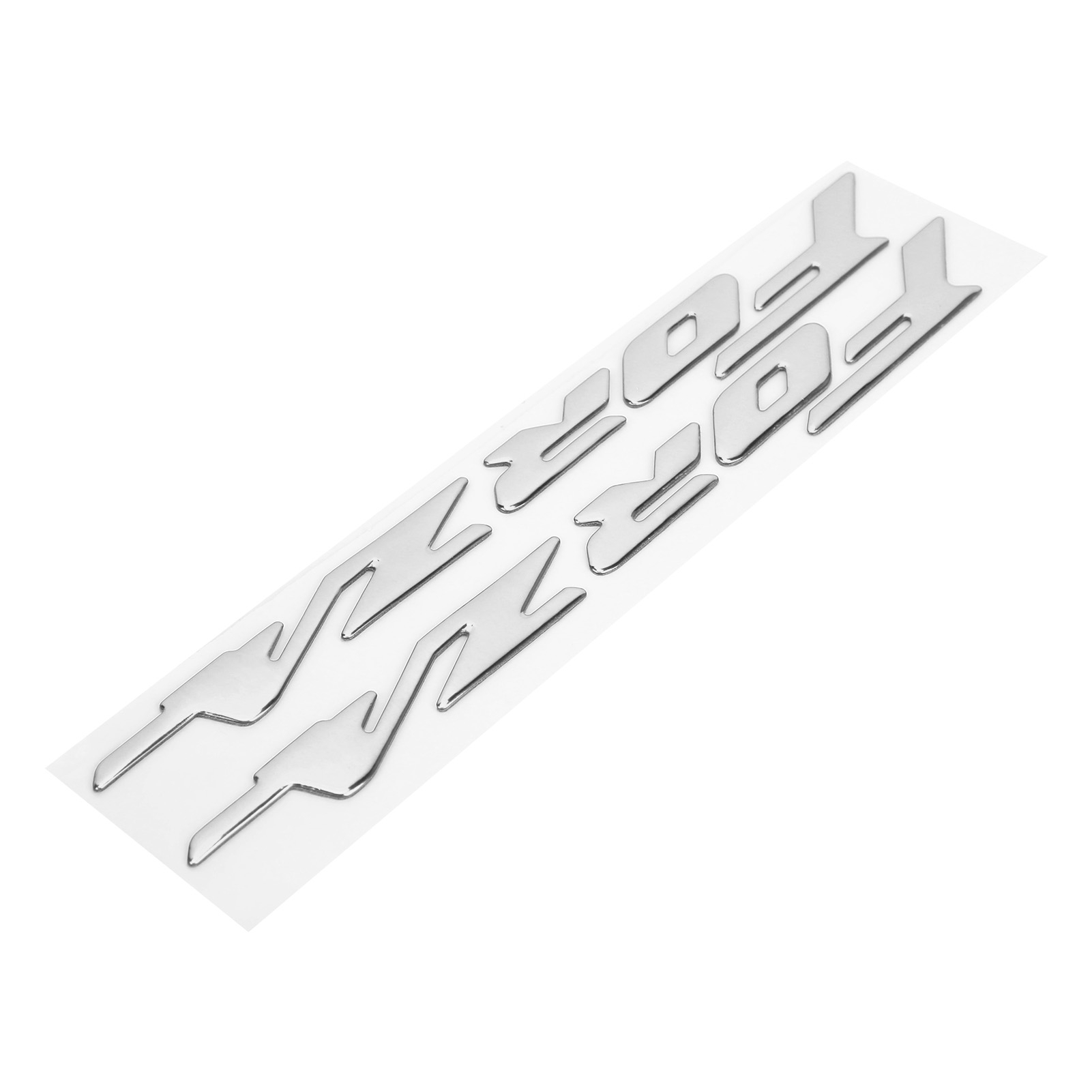 Paar 3d-emblem-aufkleber Für Die Motorradverkleidung, Honda Forza 300 125 250 Aufkleber, Silber, Karosserieaufkleber