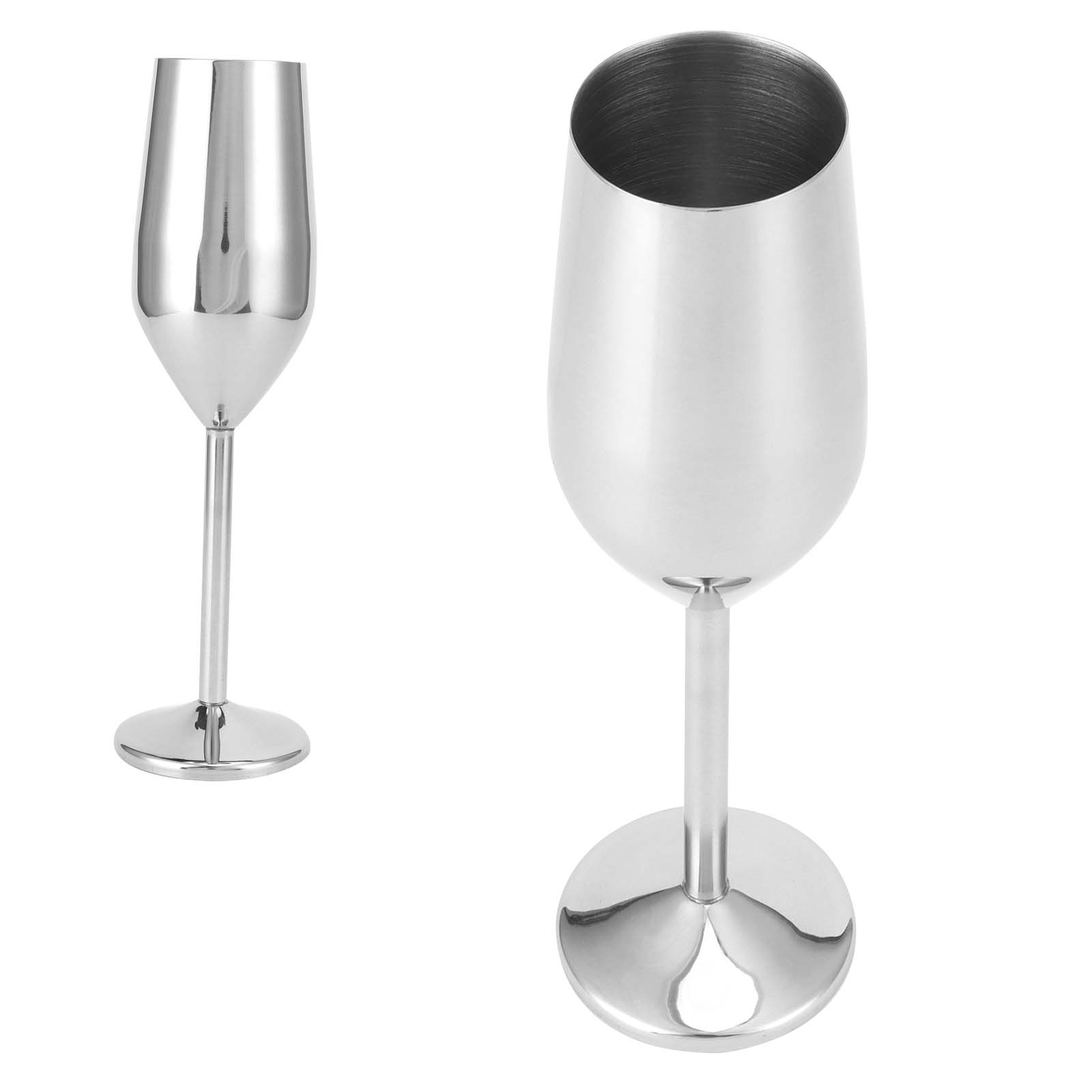 200-ml-champagnercoupe Aus Glänzendem Edelstahl, Weinglas Für Bar, Party, Bankett, Picknick.