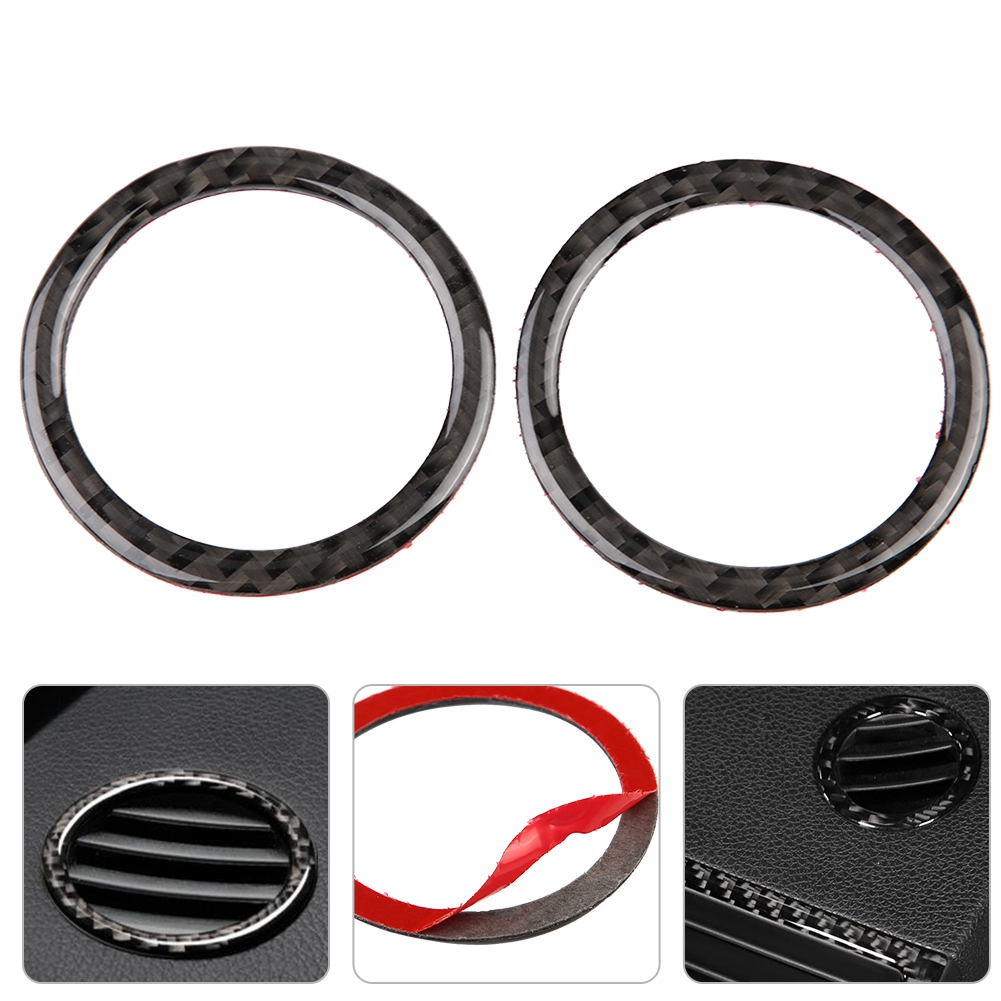 2 Dekorative Lüftungsschlitzringe Für Mercedes C-klasse W204 (05-12), Chromleiste, 2-teiliges Set