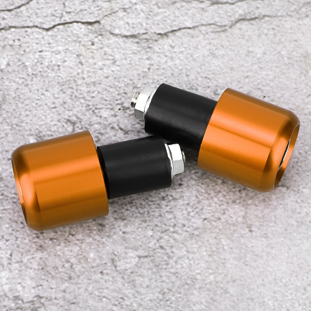 2 Motorrad-lenkerendgriffe, Individuelles Zubehör Für 22 Mm Durchmesser (gold)