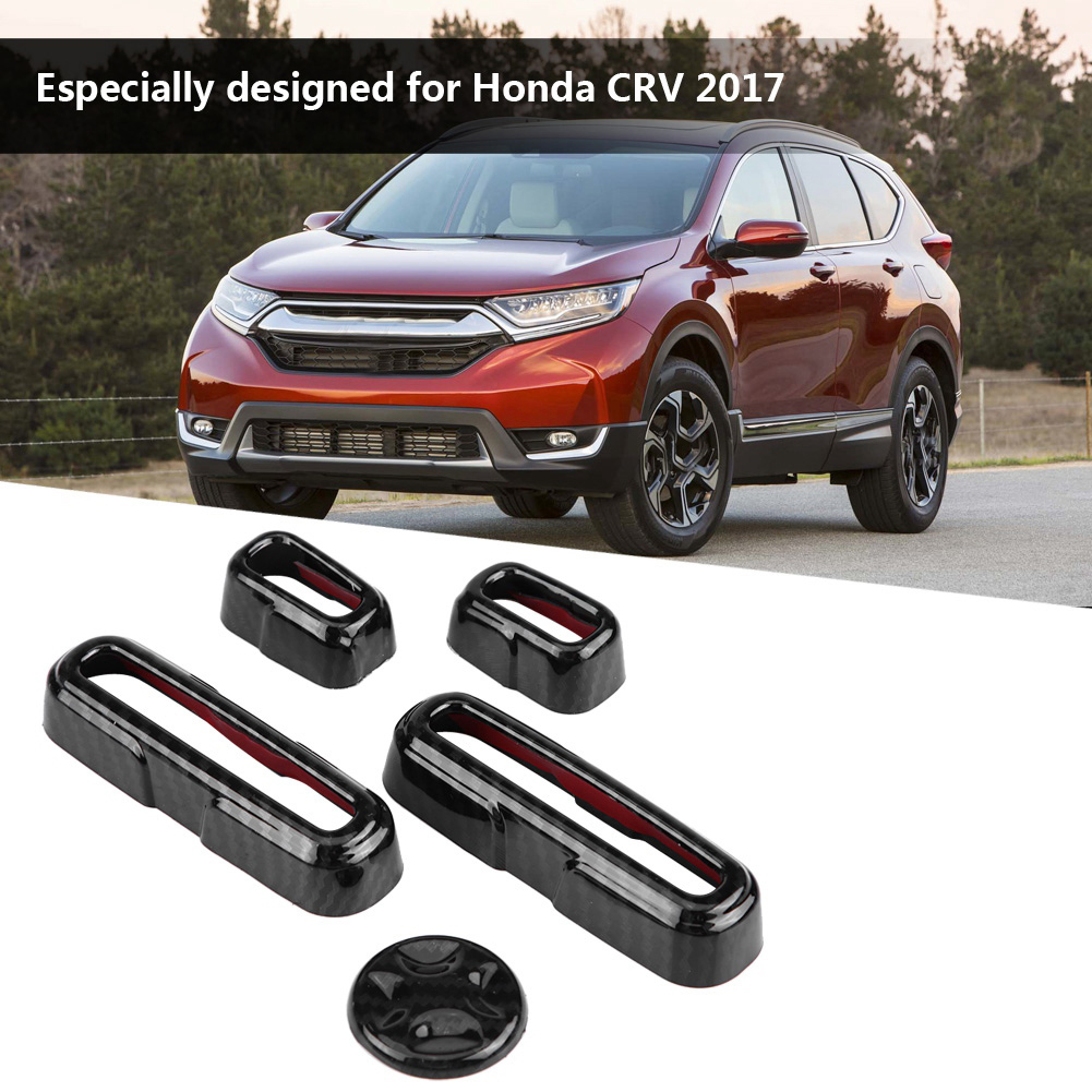 5-teilige Verkleidung Für Elektrische Schalter In Carbonfaser-optik Für Autositze Des Honda Crv 2017