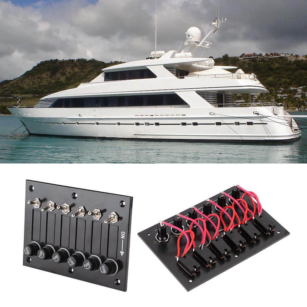 6-fach Ein/aus-schalter 12v/24v Für Boote, Wohnwagen, Wohnmobile Und Fahrzeuge