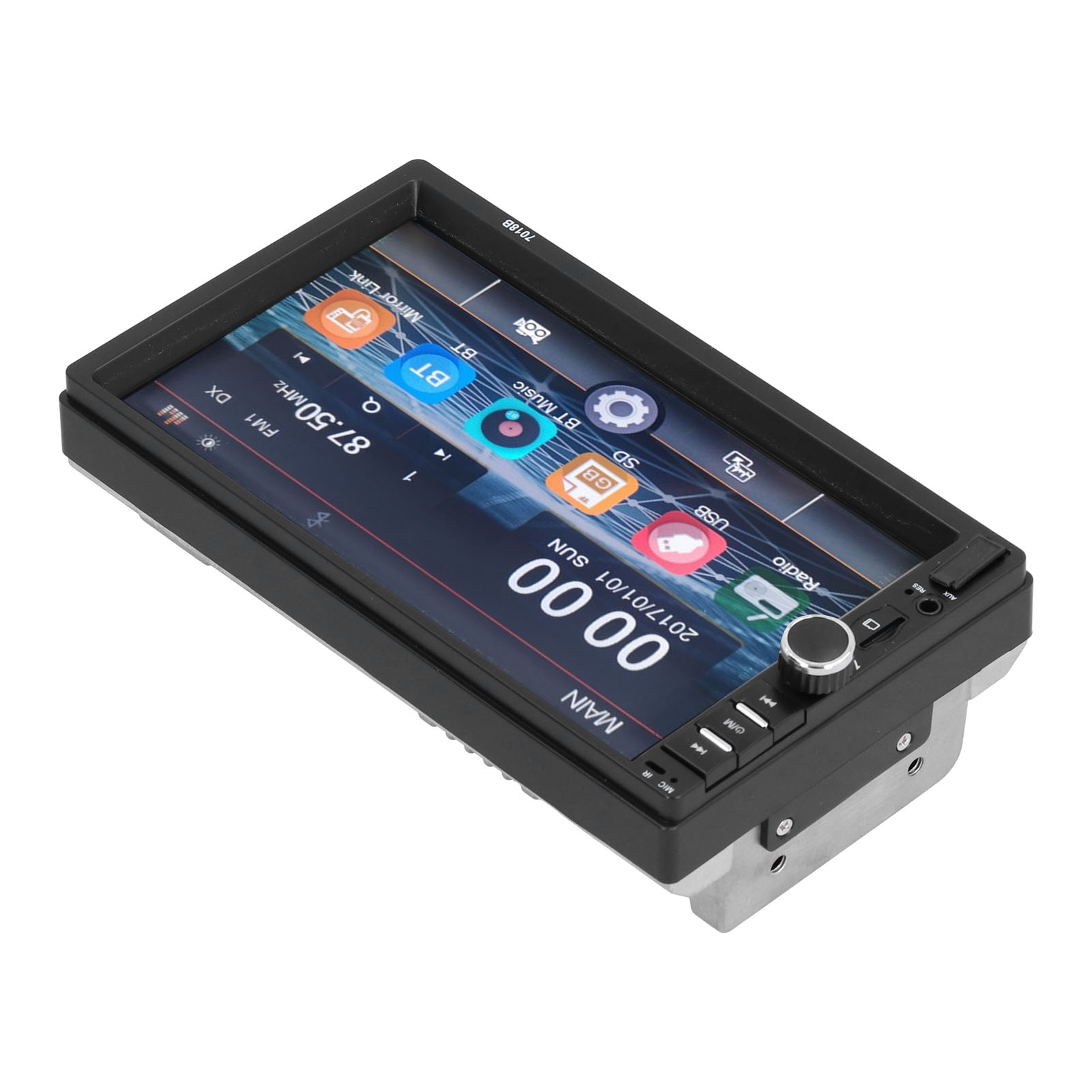 7-zoll-mp5-autoradio Mit Touchscreen, Rückspiegel, Rückfahrkamera Und Bluetooth-freisprecheinrichtung Für Fahrzeugmodifikationen