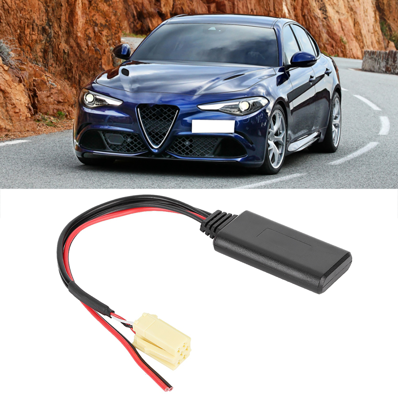 Bluetooth-aux-audiokabel Für Alfa Romeo 159 (2007), Kabelgebundener/kabelloser Adapter, Freisprecheinrichtung Fürs Auto, Autoradioanschluss, Kompatibles Zubehör