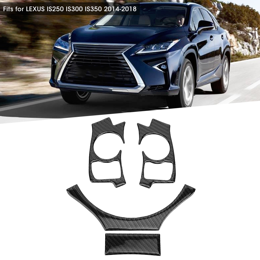 4-teiliges Set Lenkradverkleidung Aus Kohlefaser Für Lexus Is250, Is300 Und Is350 (2014–2018, Typ B)