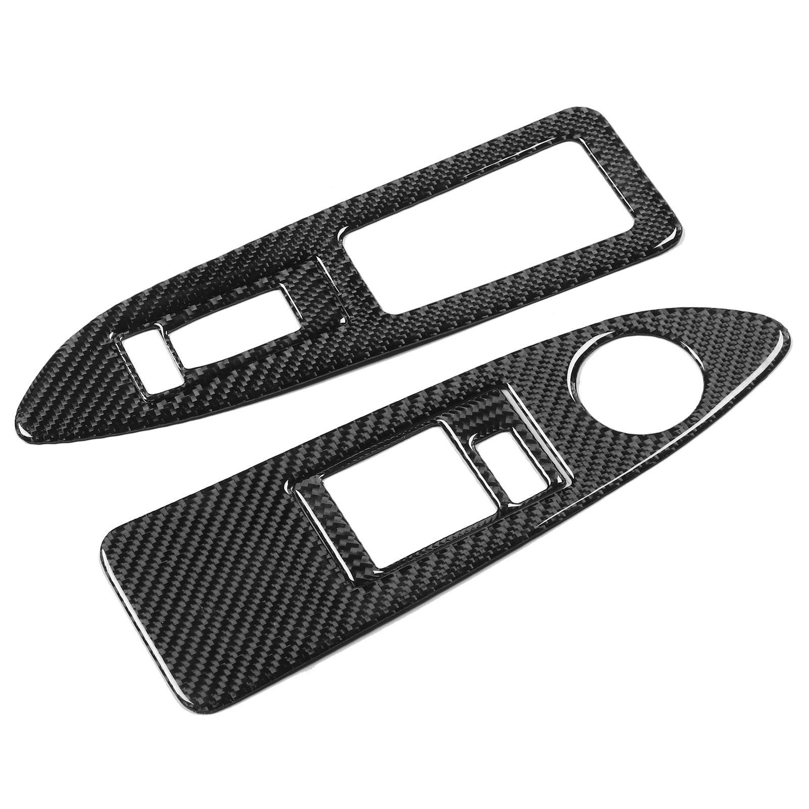 4 Stück Fensterheberschalter-blenden Aus Kohlefaser, Passend Für Dodge Challenger 2008-2014 (linkslenker)