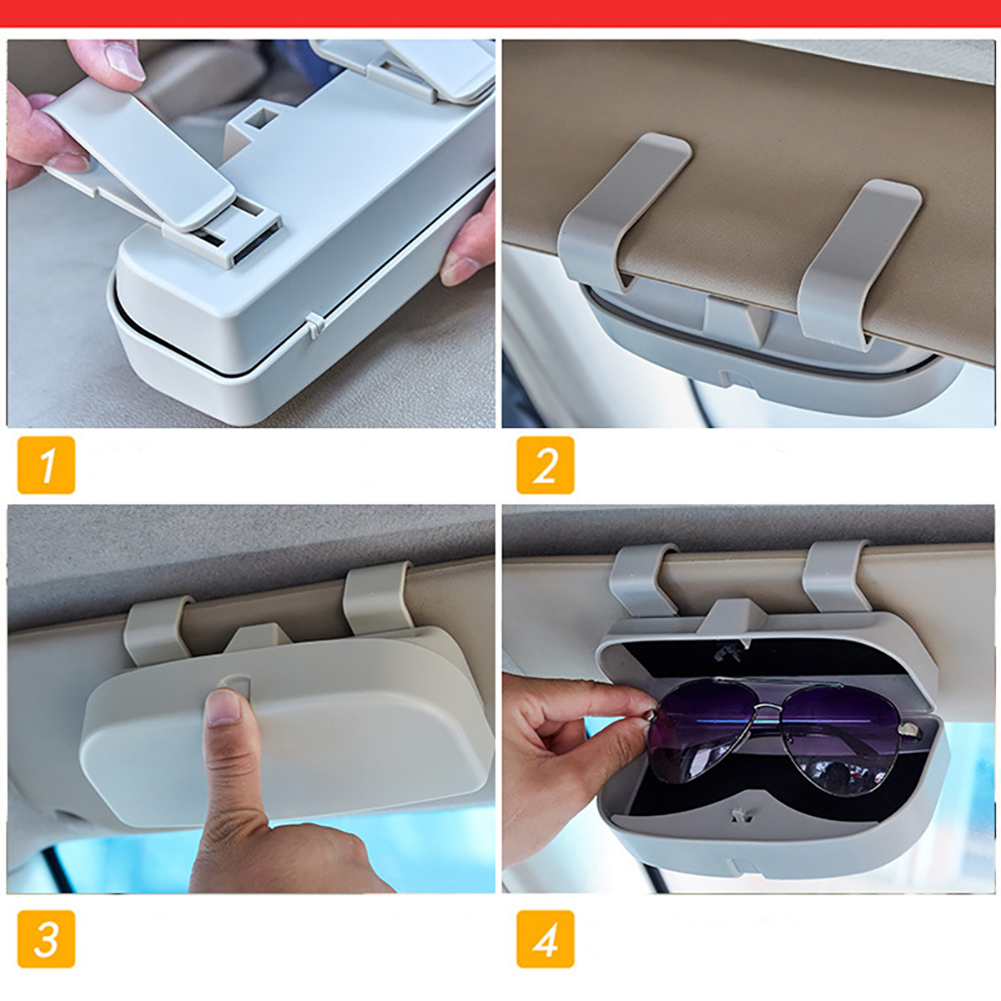 Brillenetui Für Die Sonnenblende Im Auto, Aufbewahrungsorganizer Mit Taschen, Autozubehör, Sonnenbrillenhalter, Aufbewahrungsbox Für Die Sonnenblende.