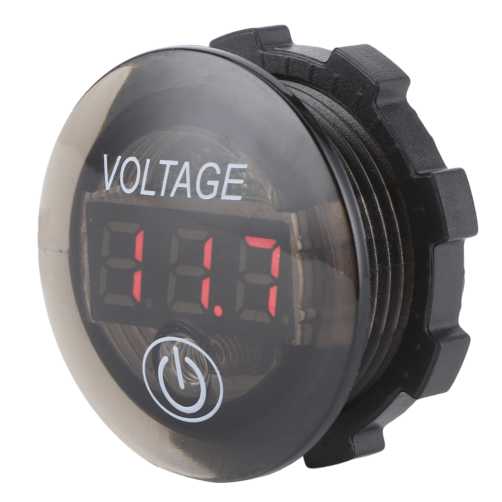 Universelles Led-digitalvoltmeter Für Gleichstrom (12–24 V) Mit Berührungsschalter, Rot