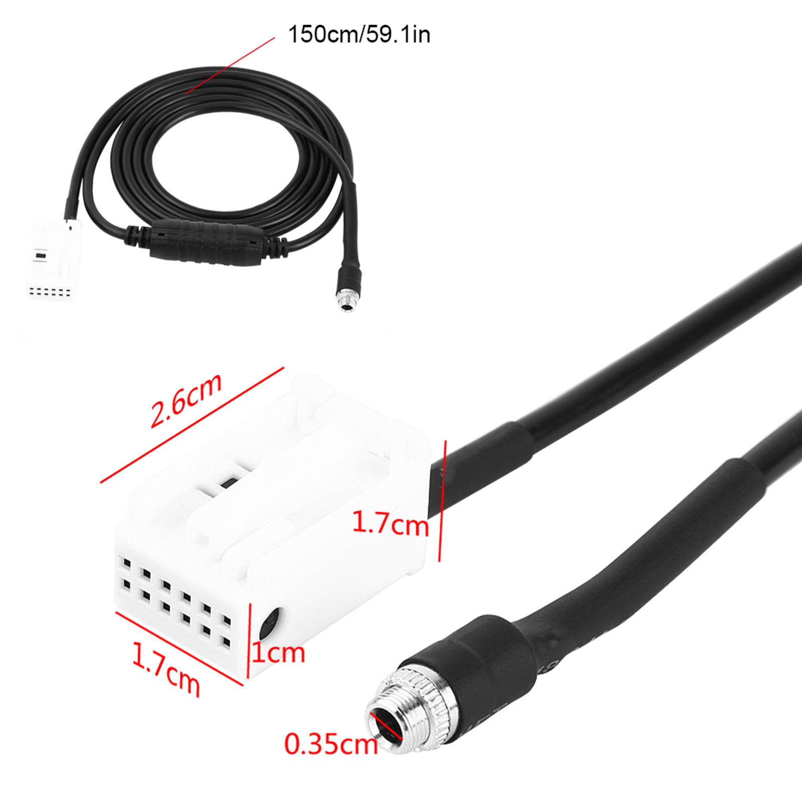 12-poliges Aux-audioeingangs-adapterkabel Für Iphone/ipod, Autoradio-anschlussset Für Bmw 5er E60 E61 E63 E64, Autoradio-zubehör