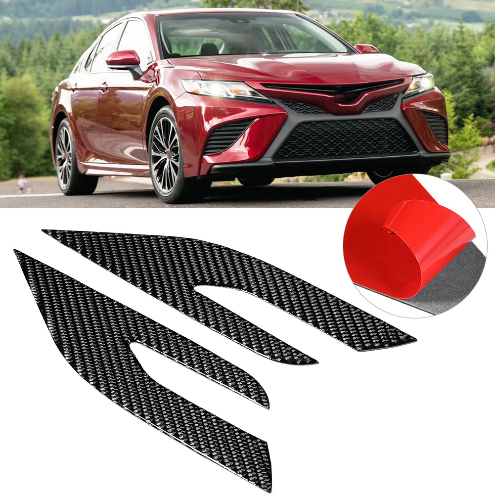 Dekorative Scheinwerferaufkleber Aus Kohlefaser Für Toyota Camry 2018–2019, Stilvoller Schutz, 2-teiliges Set