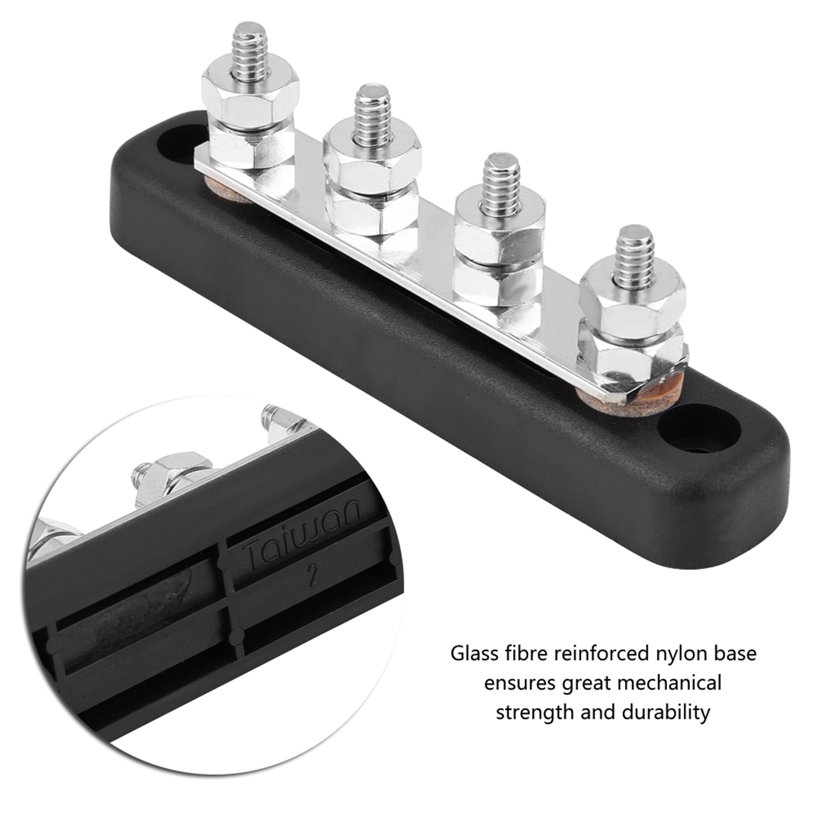4-polige Elektrische Verteilerschiene, 100a Ac 300v Dc 48v Anschlussdose, Klemmenblock Für Schalttafeln Und Verdrahtung