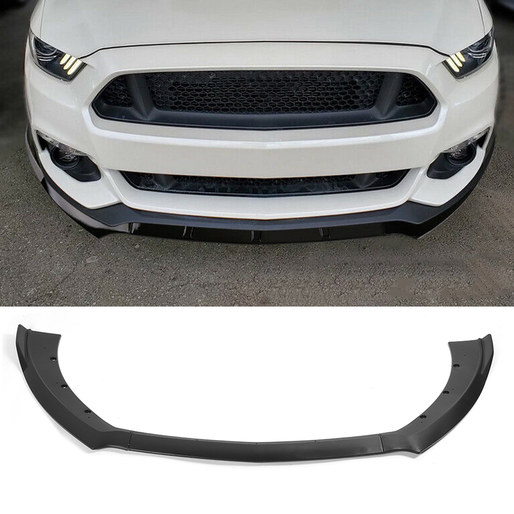 Frontstoßstangen-unterteil-spoiler-diffusor, 3-stufiger Frontspoilerlippenschutz, Passend Für Ford Mustang 2015-2018