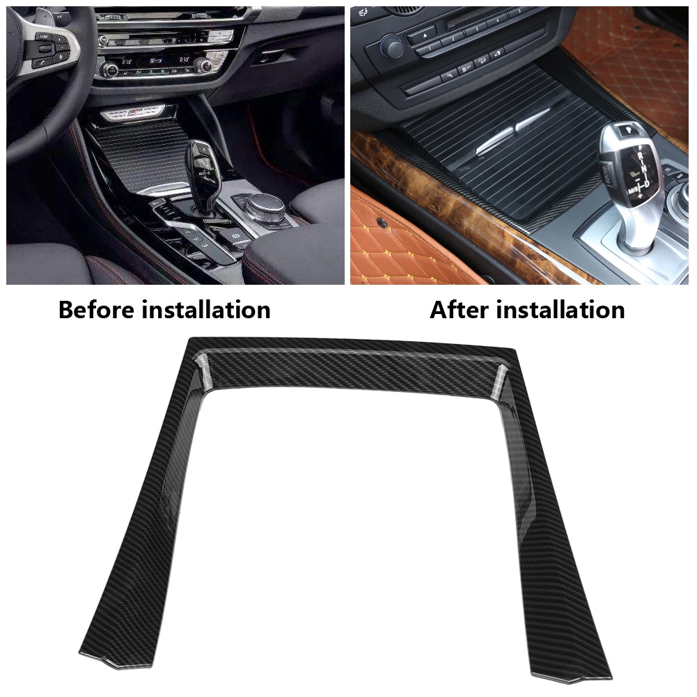 Getränkehalterblende Aus Kohlefaser Für Bmw X5 E70 2008-2013, Carbon-optik, Auto-innenausstattung, Schutz Und Dekoration, 2-teiliges Set.