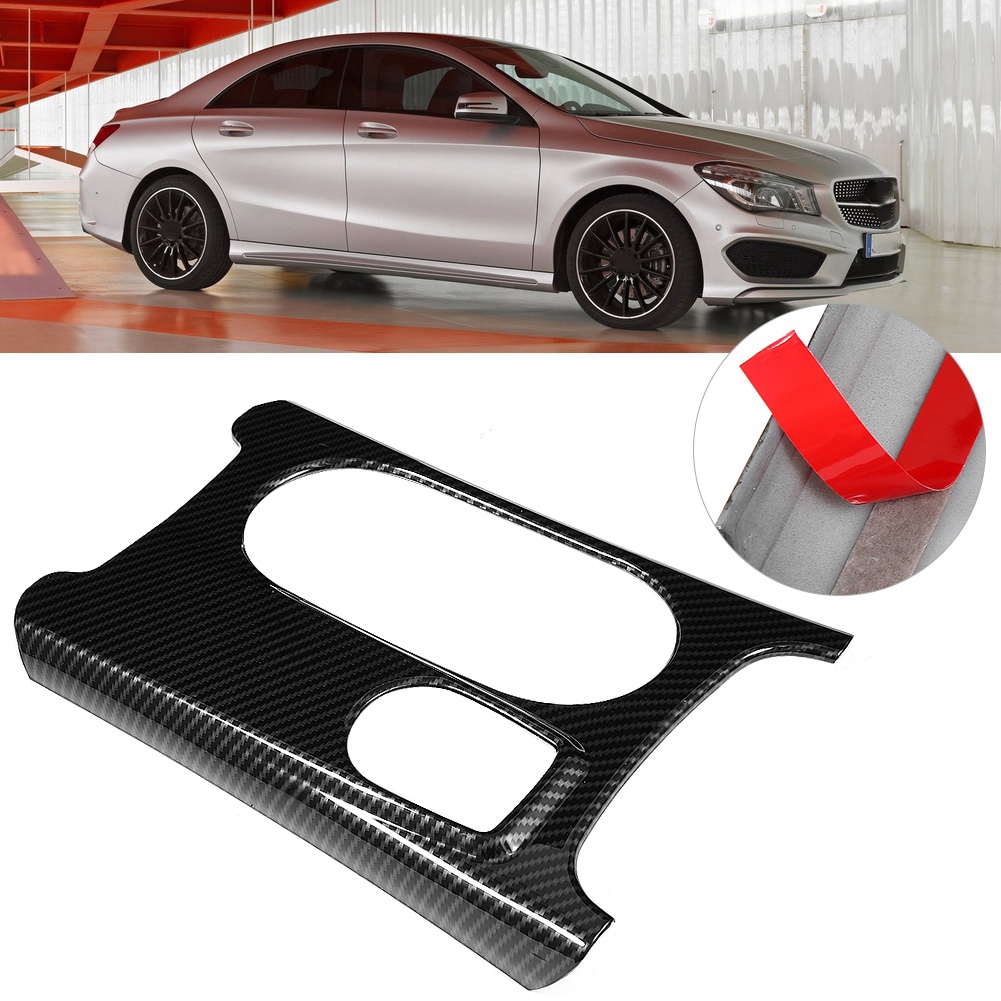 Zierleiste Aus Abs-carbonfaser Für Mercedes-benz A-klasse, Cla Und Gla, Abdeckung Für Den Getränkehalter In Der Mittelkonsole, Fahrzeuginnenraum, Dekoratives Zubehör
