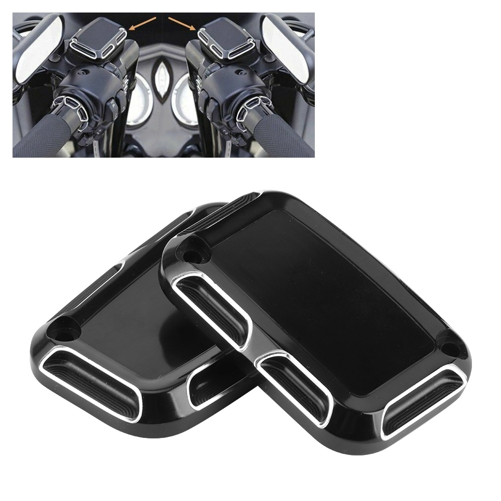 Paar Cnc-gefräste Brems- Und Kupplungszylinderdeckel Für Motorräder, Passend Für Touring-modelle 2008-2019