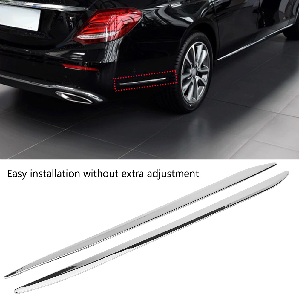 Seitlicher Zierleistenschutz Hinten Für Mercedes E-klasse W213 (2016–2018), Dekorative Kunststoffleiste, 2-teiliges Set, Schwarze Ausführung, Sportliches Design