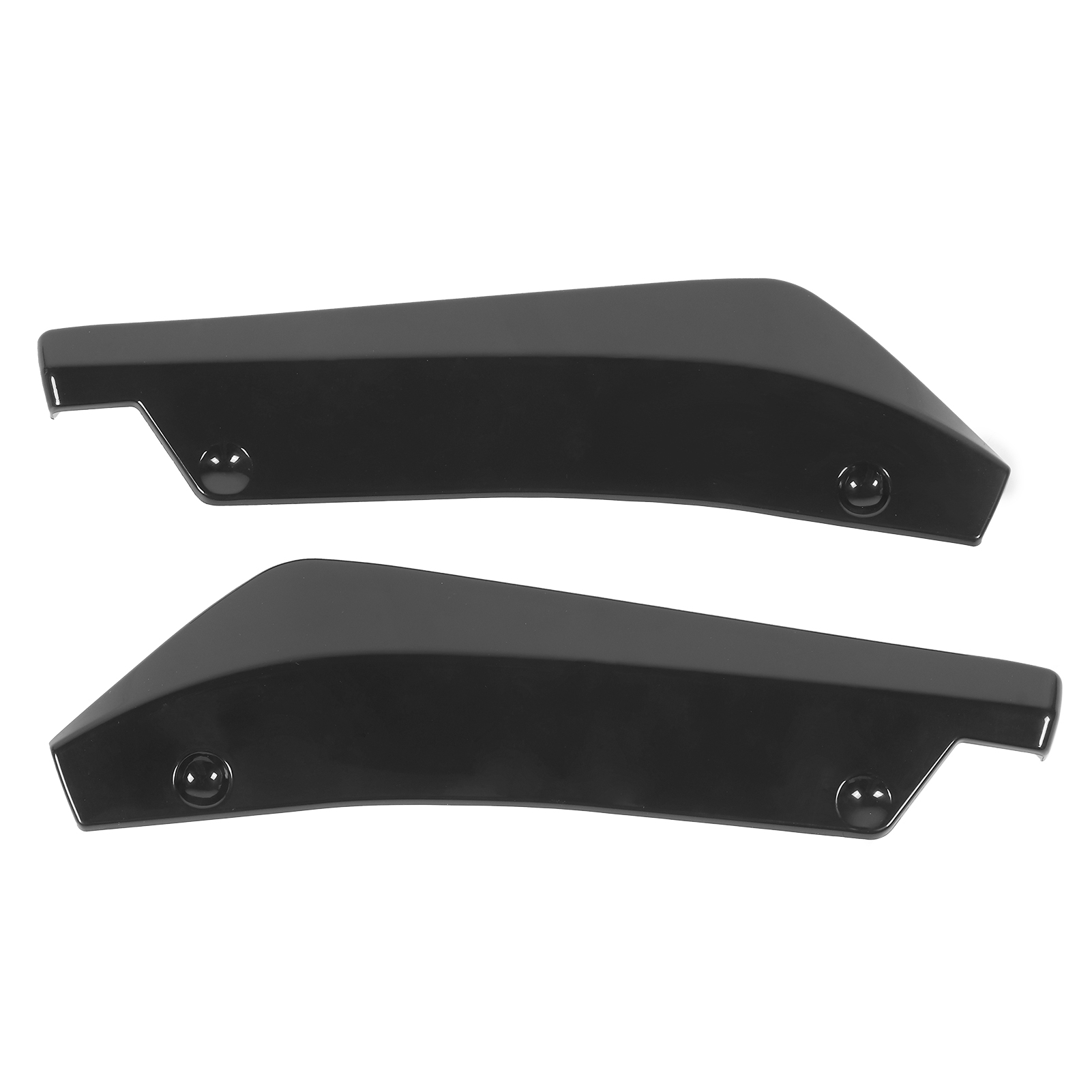 2 Stück Heckstoßstangenlippe Diffusor Spoiler Kratzschutz Glänzend Schwarz Universal Für Auto
