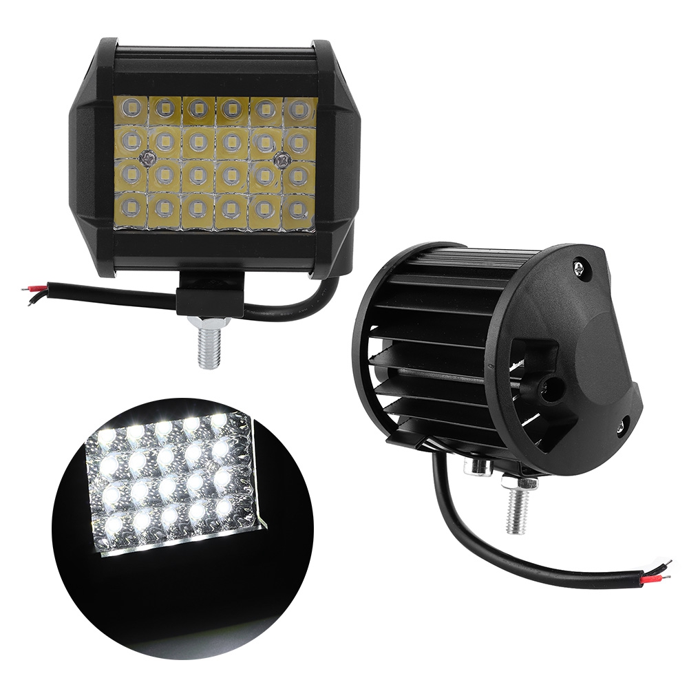 2 Stück 4-zoll-led-arbeitsscheinwerfer (72 W), 30°-scheinwerfer, Ip67-schutzart, Für Geländewagen, Suvs Und Boote, 12 V/24 V