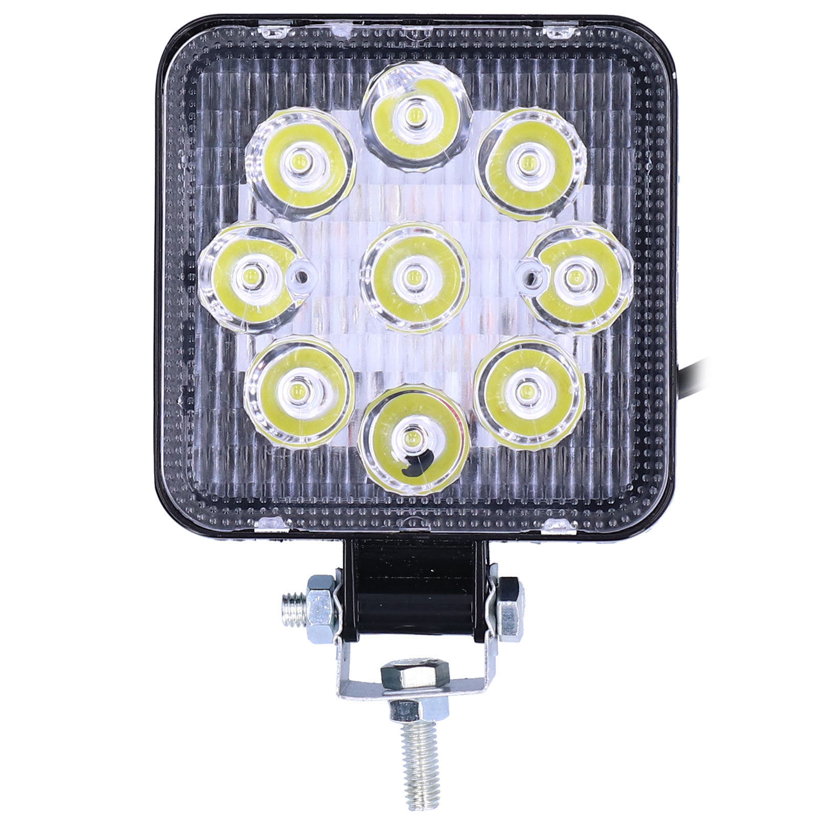 Quadratischer Led-fluter (27 W, 9 Leds), Schutzart Ip67, Aluminium-pc, Für Autos, Motorräder, Geländewagen Und Offroad-fahrzeuge, Universell Einsetzbar