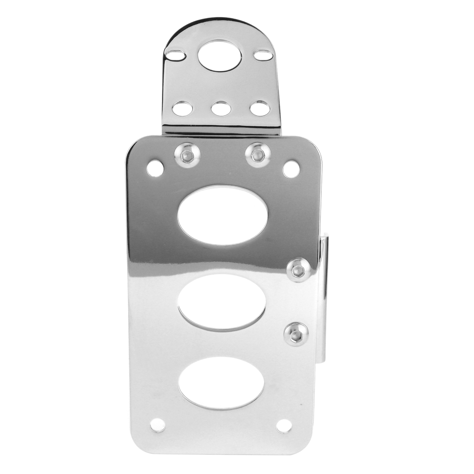 Motorrad-kennzeichenhalterung, Seitlich Montiertes Rücklicht, Rahmen Aus Aluminiumlegierung, Silberfarben