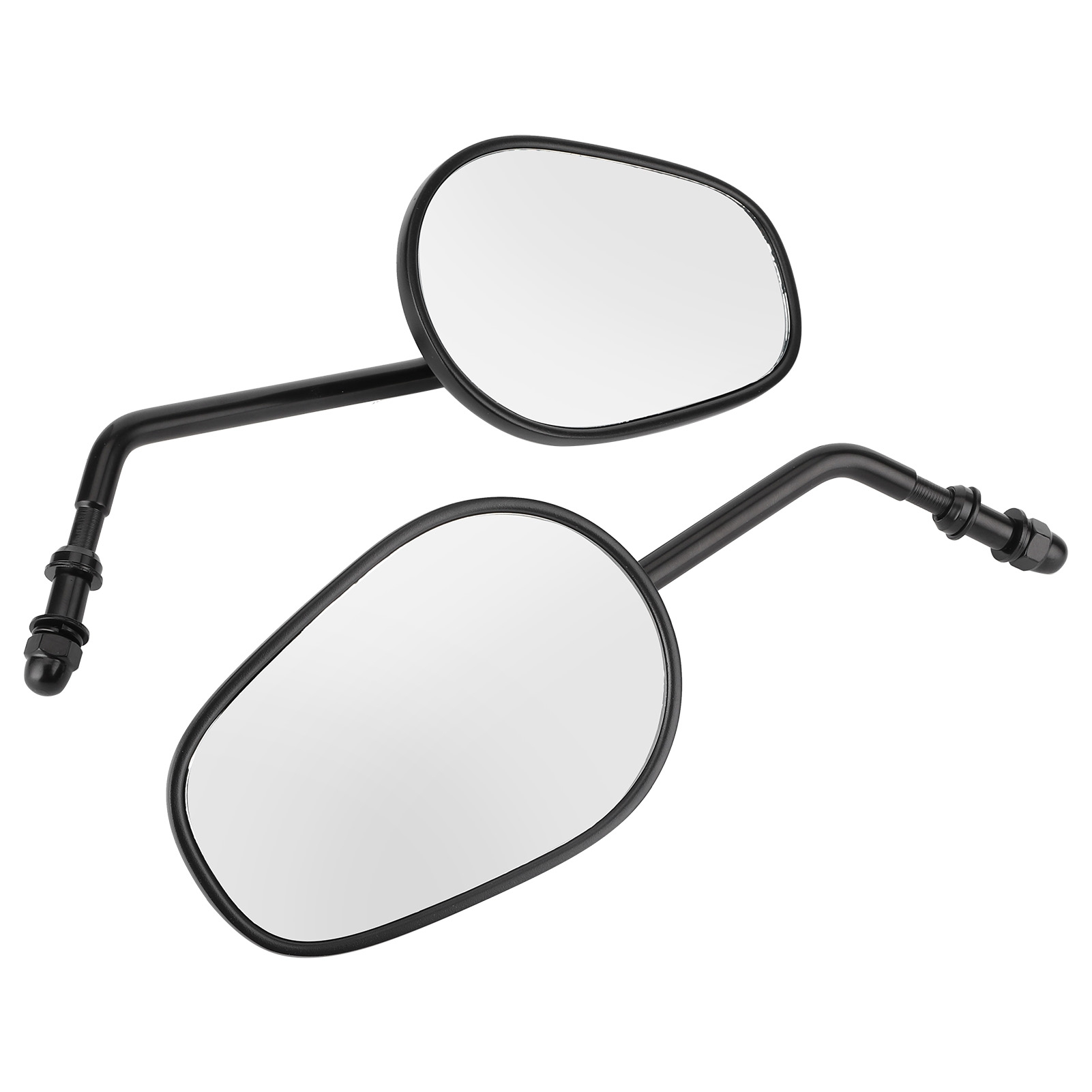 Paar Motorrad-rückspiegel, Lenkerenden-seitenspiegelglas, Passend Für Touring Glide 96‐17
