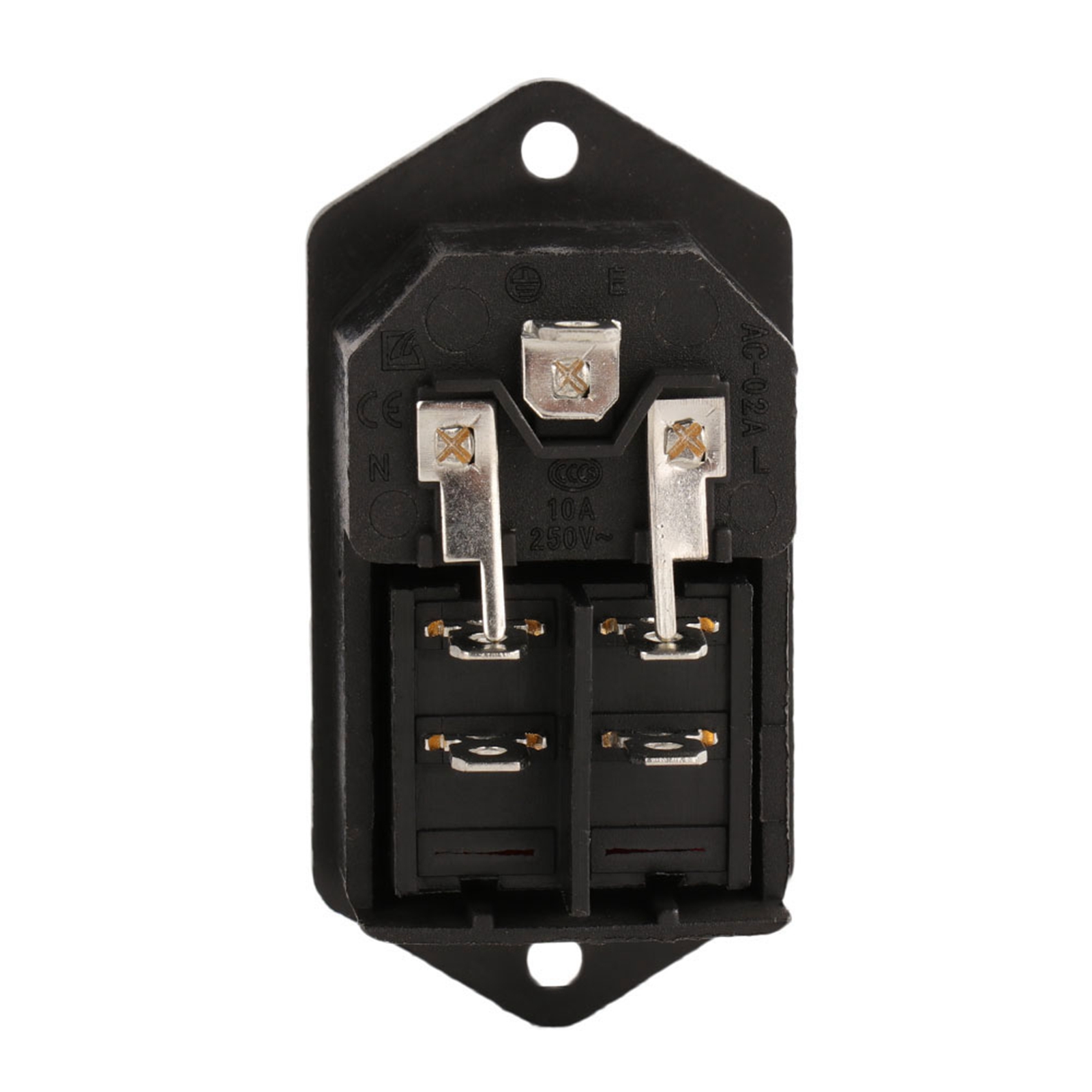 Iec320 C14-netzstecker Mit Wippschalter, 250 V 10 A Buchse, Für Netzkabel, Anschlussfeld
