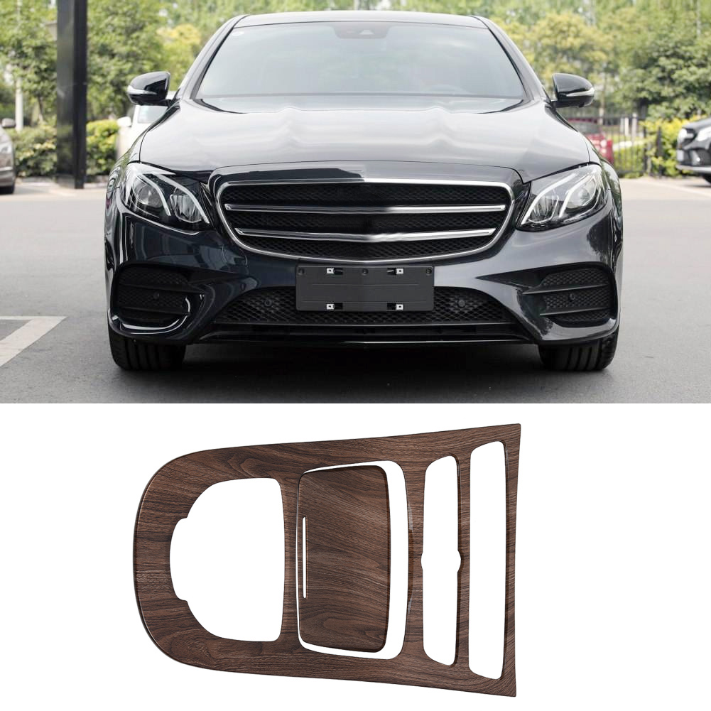 Zweiteilige Schaltkulisse Für Mercedes E-klasse W213 (2016–2018), Braunes Walnussholz, Schutz Für Die Mittelkonsole