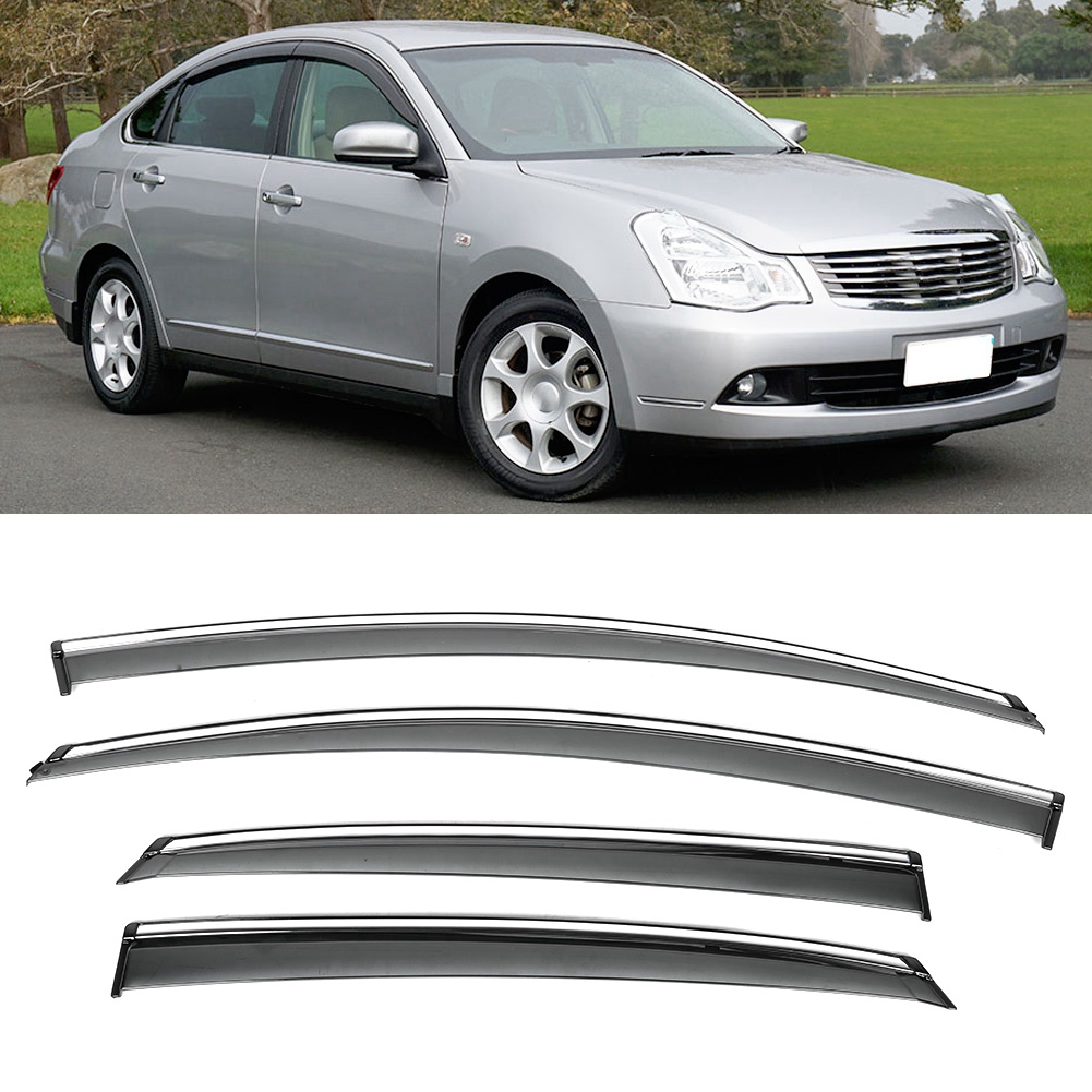 4 Seitenfenster-sonnenschutzblenden, Regen- Und Windabweiser Für Nissan Sylphy 12-15 (getönt)