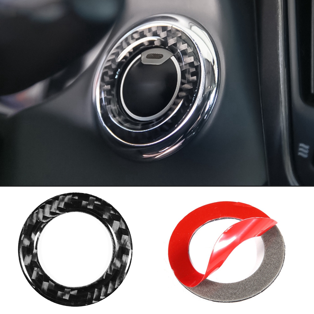 Carbonfaserrahmen Für Den Motorstartknopf, Abdeckung Passend Für Infiniti Q50/q60 (2014–2018), Fahrzeuginnenraum, Dekorationsset