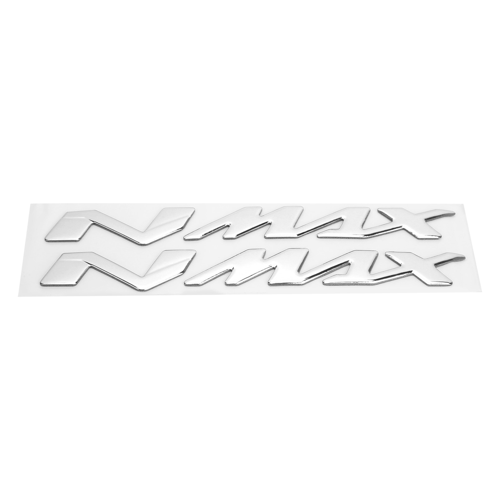 Paar 3d-motorrademblem-aufkleber, Geprägte Aufkleber Für Yamaha Nmax 155/125, Silber, Individuelle Aufkleber